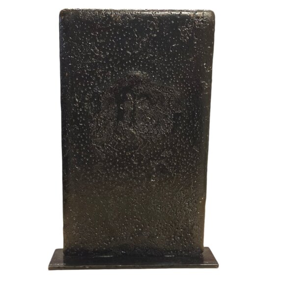 Metal Flower Sculpture OOAK Modern Art Home Decor Floral Statue - Picture 3 of 16